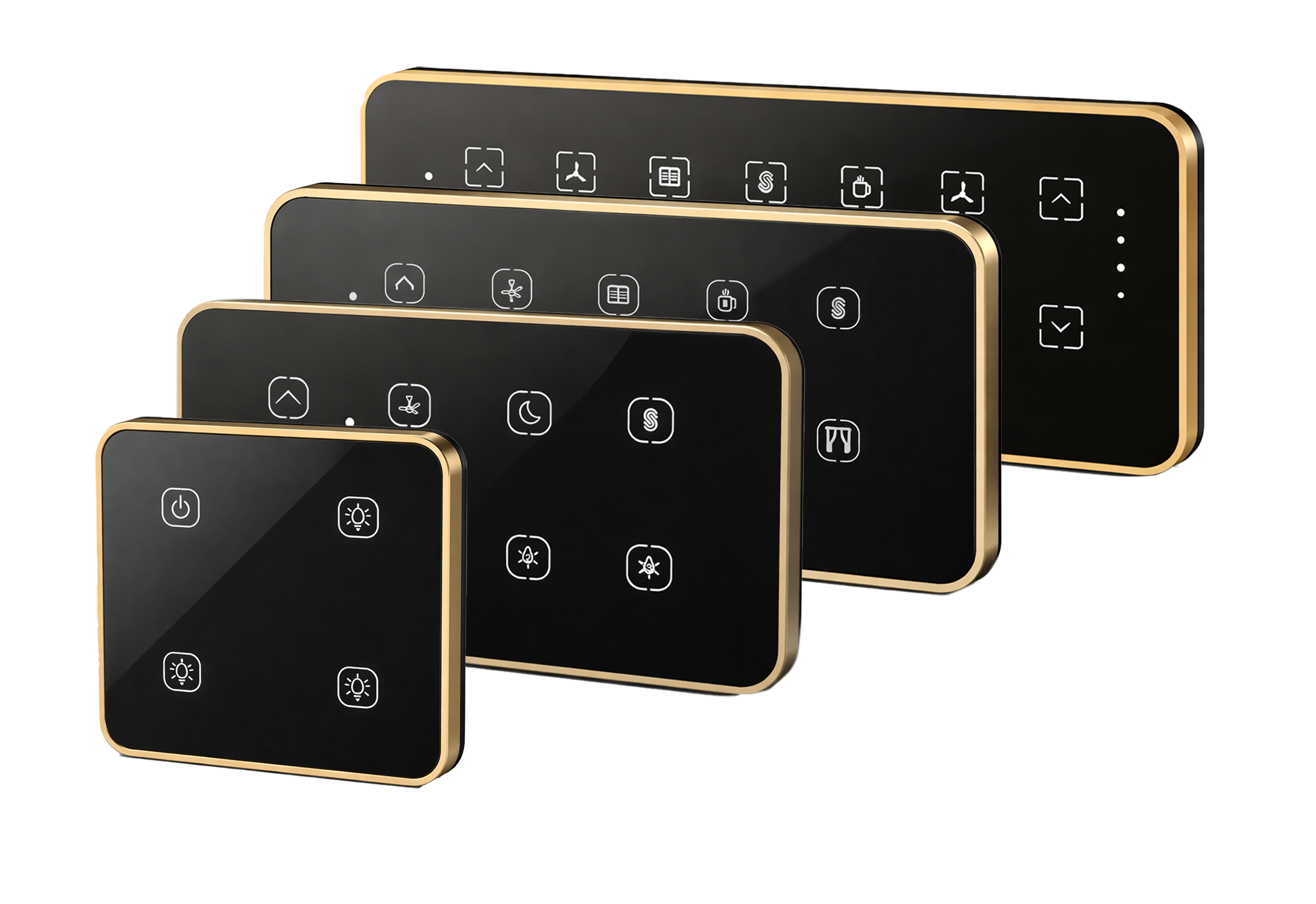 Skroman smart touch panel — WiFi-enabled touch switch for lights, fans and curtains