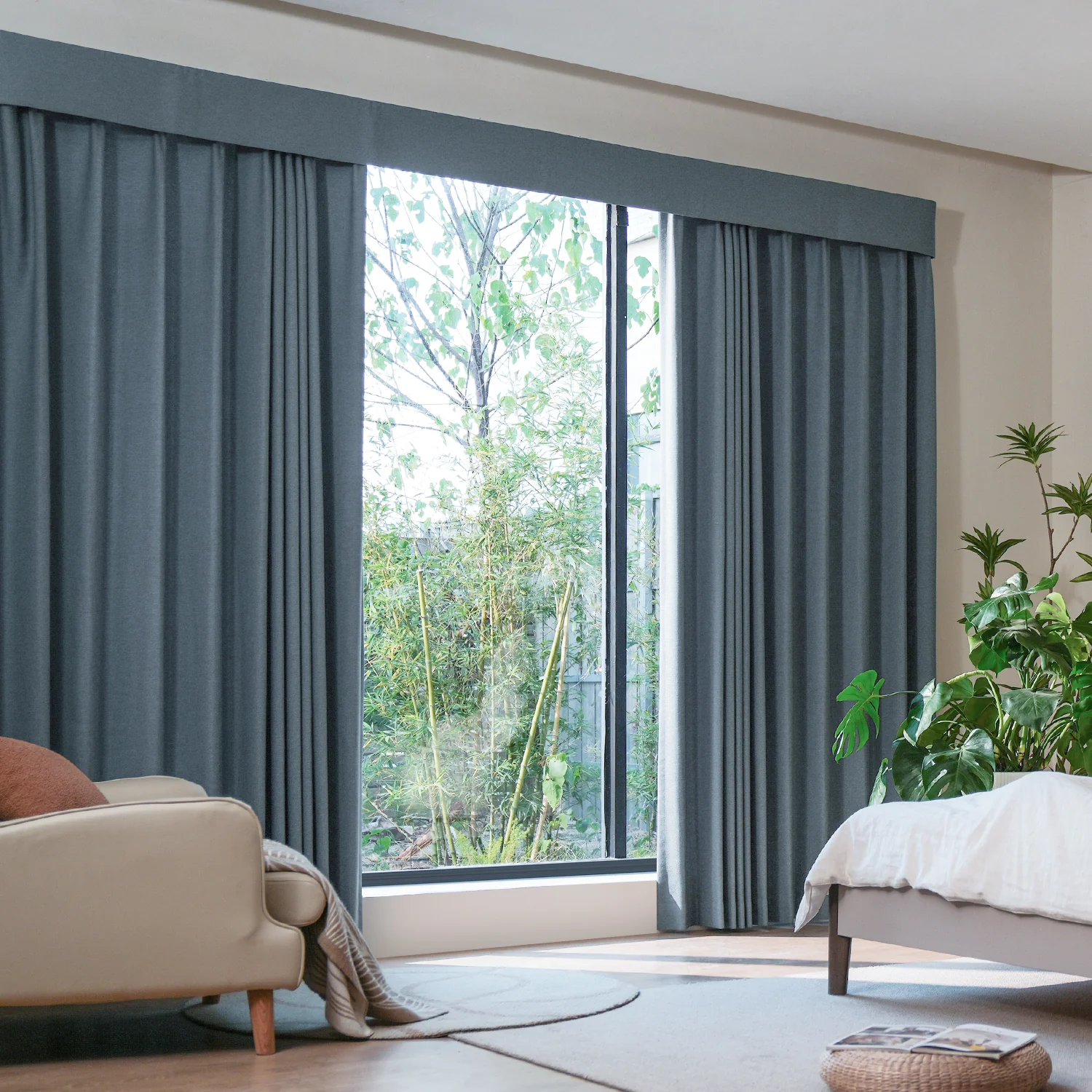 Skroman smart curtain automation with motorised tracks and app control