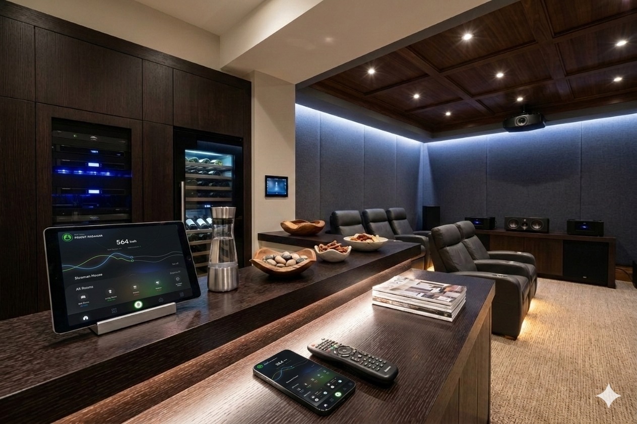 Skroman smart mood lighting in a modern interior