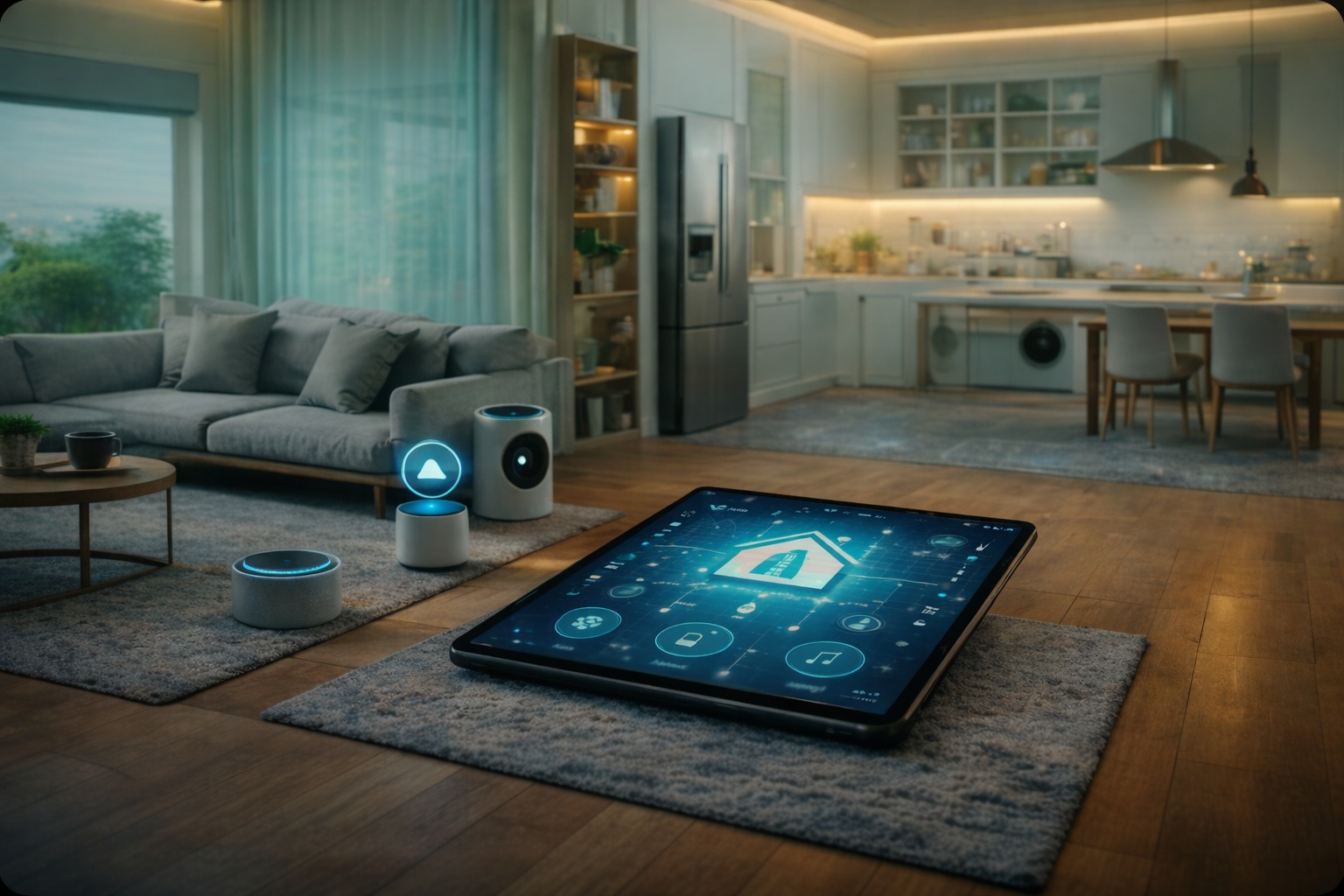 Voice and app control for smart home